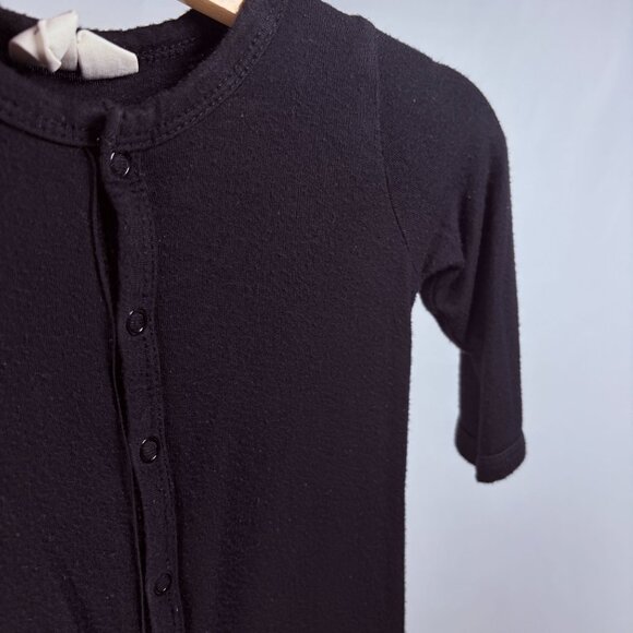 Kyte Baby Midnight Solid Black Bamboo Snap Footed Sleeper Outfit 3-6m / 6m - Picture 6 of 8